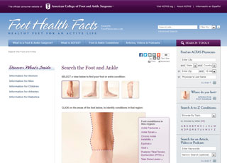 Foot Health Facts: Foot Diagram